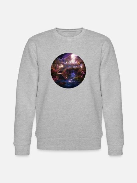 Enchanted Astral Starharbor - Stanley/Stella CHANGER Unisex Organic Sweatshirt - heather grey