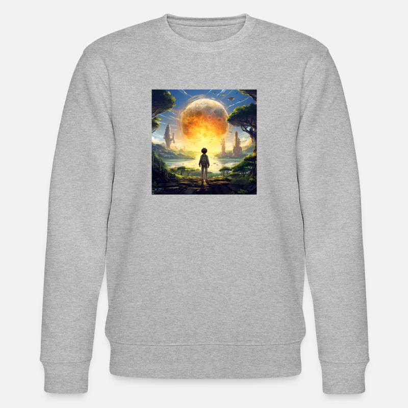 Unser Multiverse ist Unendlich - Stanley/Stella Unisex Bio-Sweatshirt CHANGER  - Grau meliert