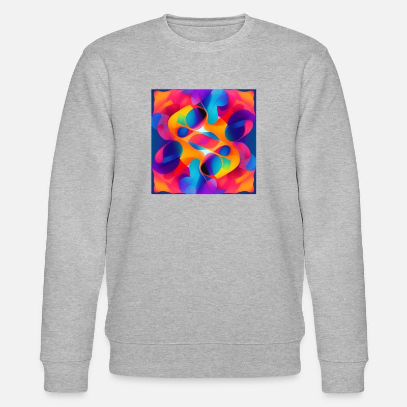 Abstrakt - Stanley/Stella Unisex Bio-Sweatshirt CHANGER  - Grau meliert