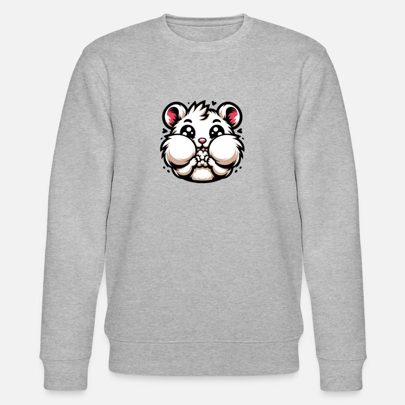 Hermann Hamsterbäckchen - Stanley/Stella Unisex Bio-Sweatshirt CHANGER  - Grau meliert