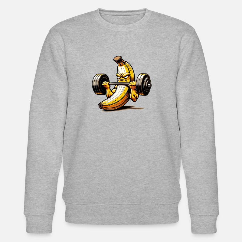 La banane forte - Sweat bio CHANGER Stanley/Stella Unisexe - gris chiné