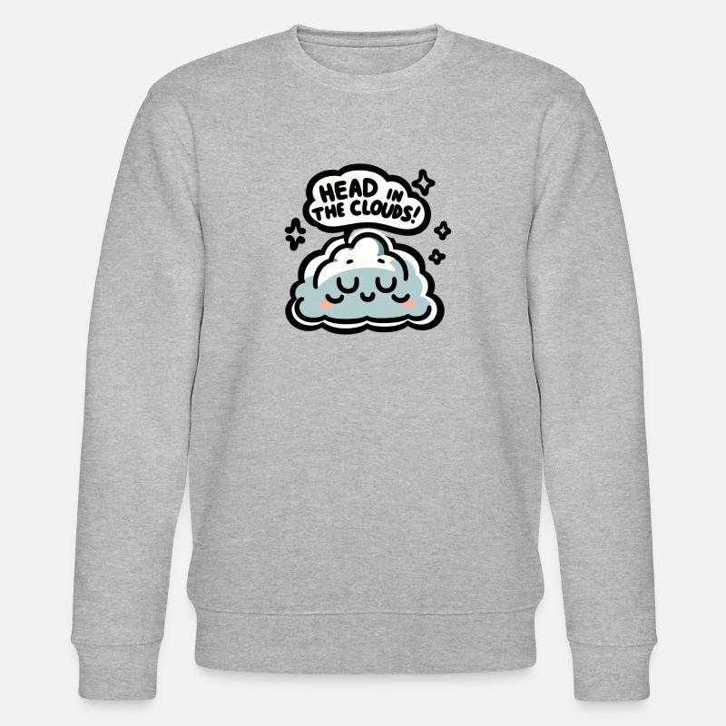 Head In The Clouds - Stanley/Stella Unisex Bio-Sweatshirt CHANGER  - Grau meliert