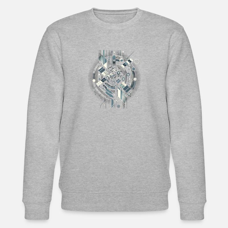 Surveillance orbitale par satellite - Sweat bio CHANGER Stanley/Stella Unisexe - gris chiné