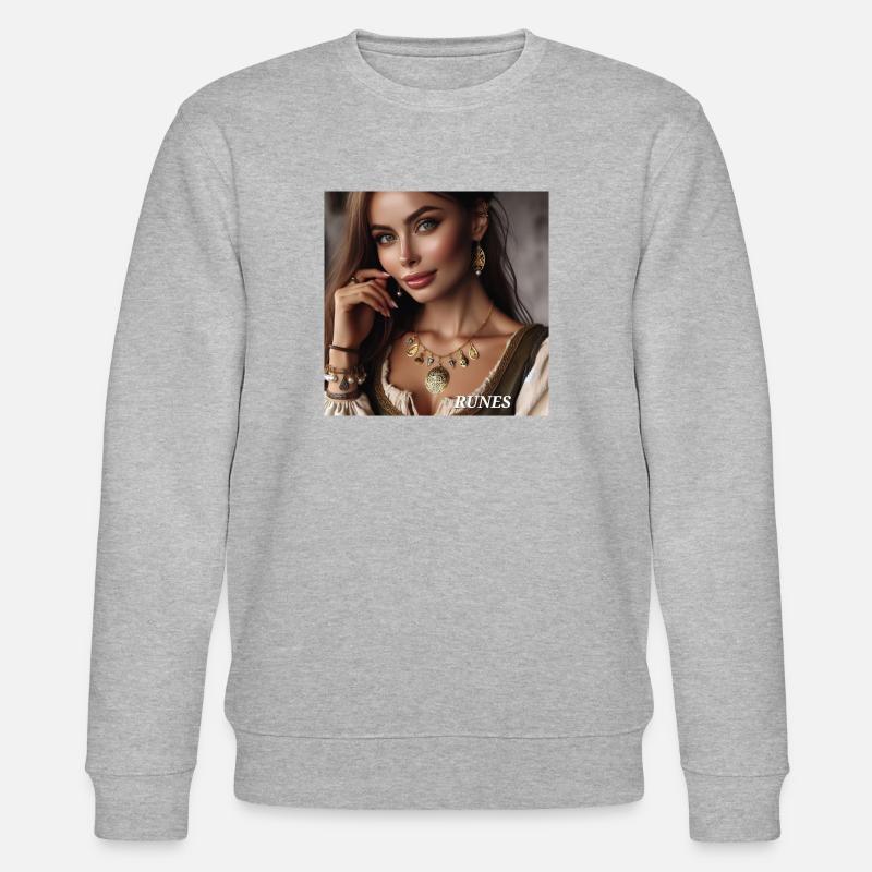 Runen - Stanley/Stella Unisex Bio-Sweatshirt CHANGER - Grau meliert