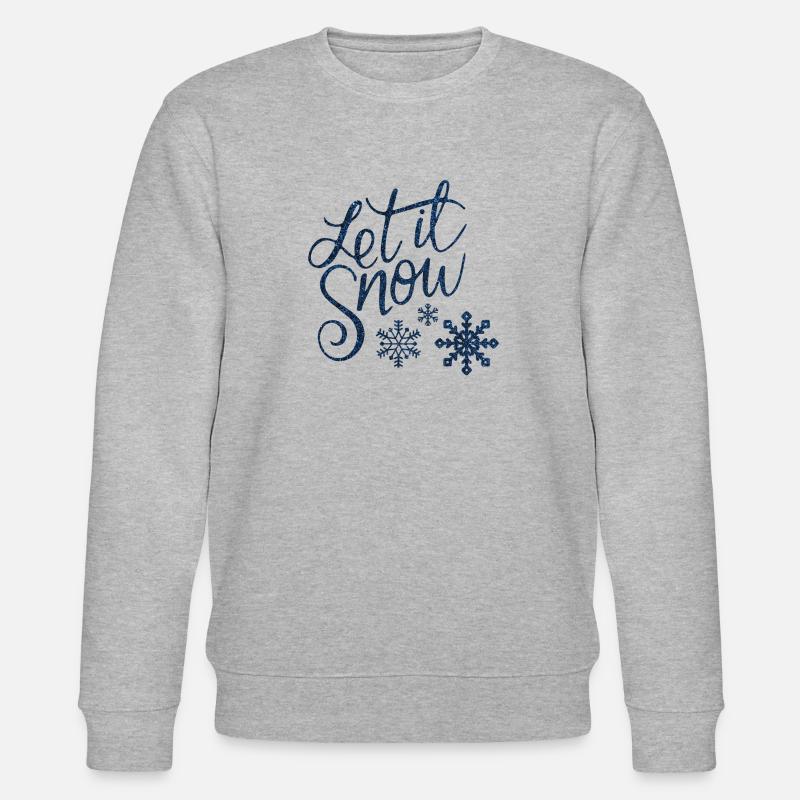 Let it snow - Stanley/Stella Unisex Bio-Sweatshirt CHANGER  - Grau meliert