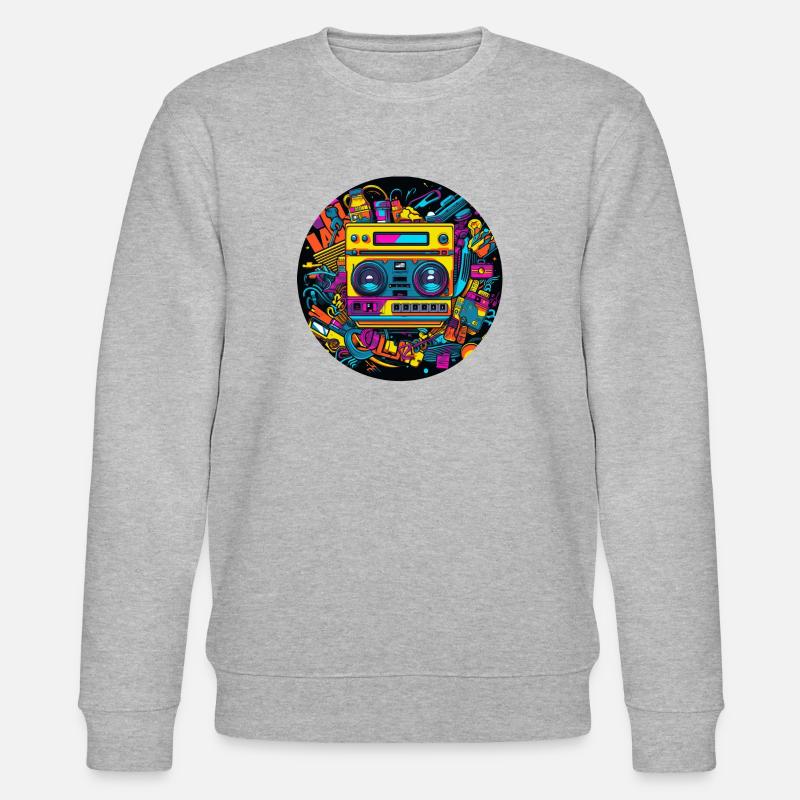 Das Beste der 90er - Stanley/Stella Unisex Bio-Sweatshirt CHANGER  - Grau meliert