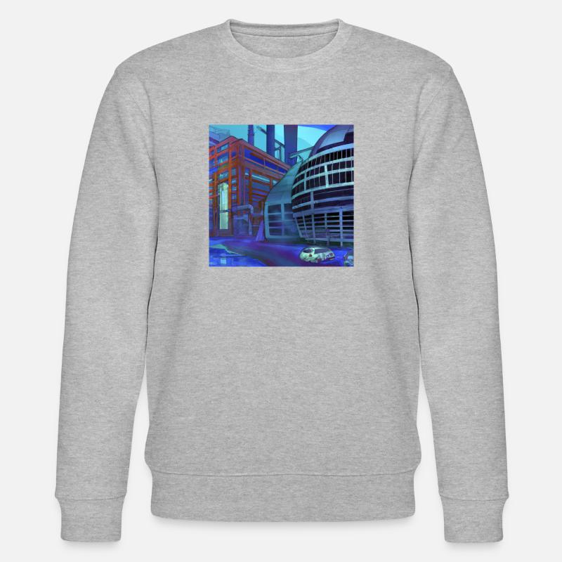Design “Wolfsburg-1“ - Stanley/Stella Unisex Bio-Sweatshirt CHANGER  - Grau meliert
