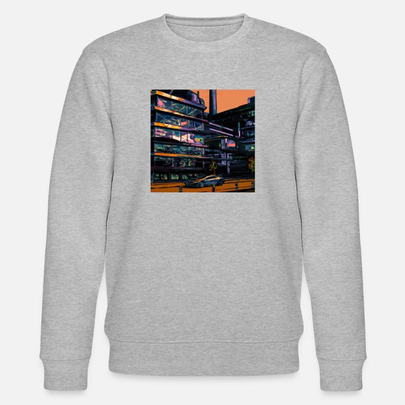 Design “Stuttgart-1” - Stanley/Stella Unisex Bio-Sweatshirt CHANGER  - Grau meliert