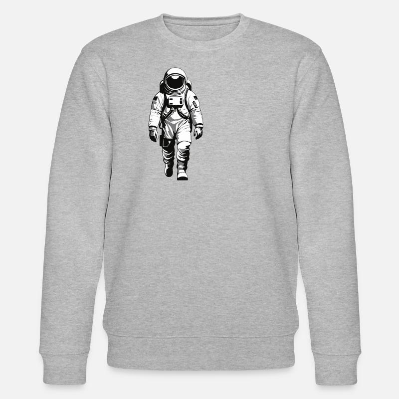 Astronaut - Beruf Design Sticker - Stanley/Stella Unisex Bio-Sweatshirt CHANGER  - Grau meliert