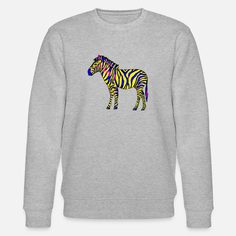 Zebra - Stanley/Stella Unisex Bio-Sweatshirt CHANGER  - Grau meliert