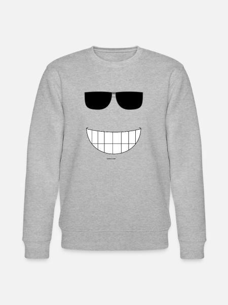 big happy laugh - Stanley/Stella CHANGER Unisex Organic Sweatshirt - heather grey