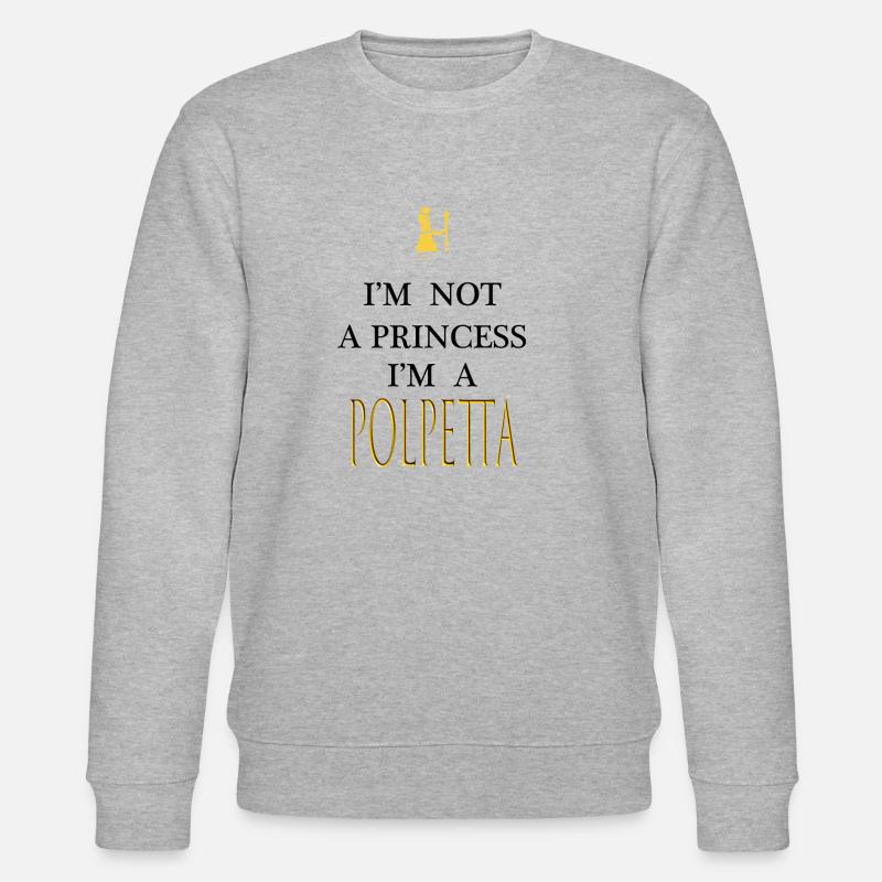 Ich bin ein MEATBALL - Stanley/Stella Unisex Bio-Sweatshirt CHANGER  - Grau meliert