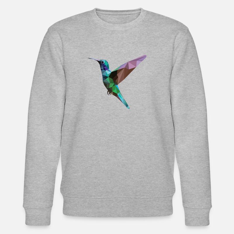 Bunter Kolibri - Stanley/Stella Unisex Bio-Sweatshirt CHANGER  - Grau meliert