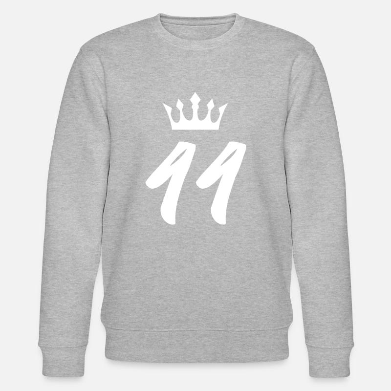 44 Couronne de numéros - Sweat bio CHANGER Stanley/Stella Unisexe - gris chiné