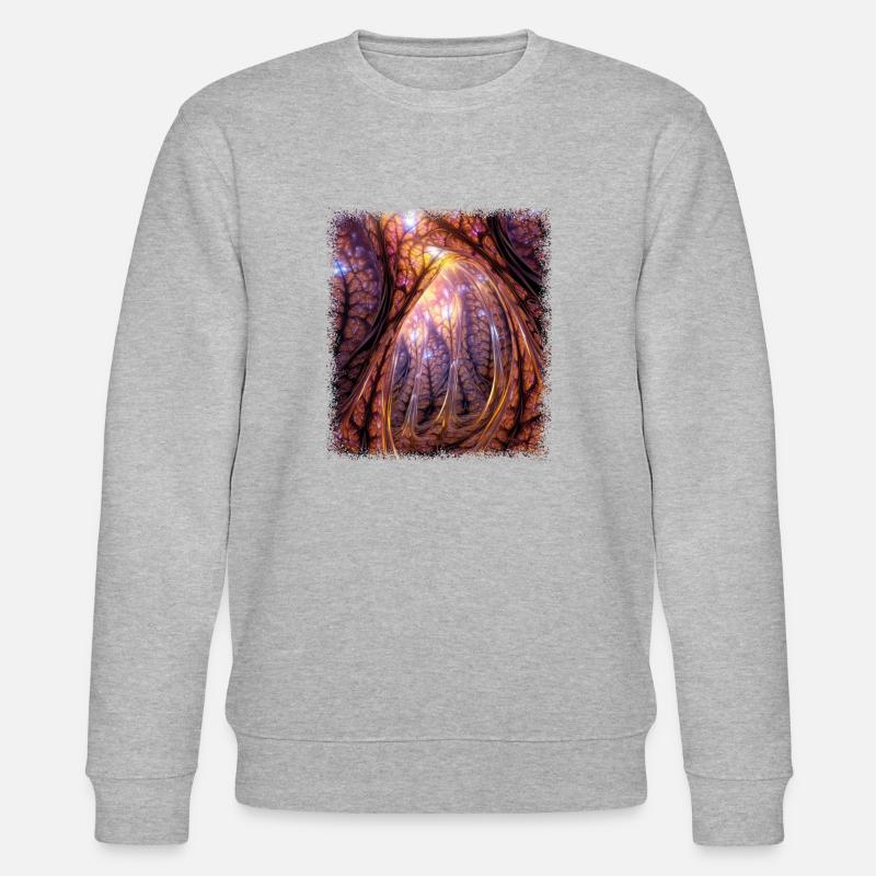 cocoa chocolate fun present idea - Stanley/Stella Unisex Bio-Sweatshirt CHANGER  - Grau meliert