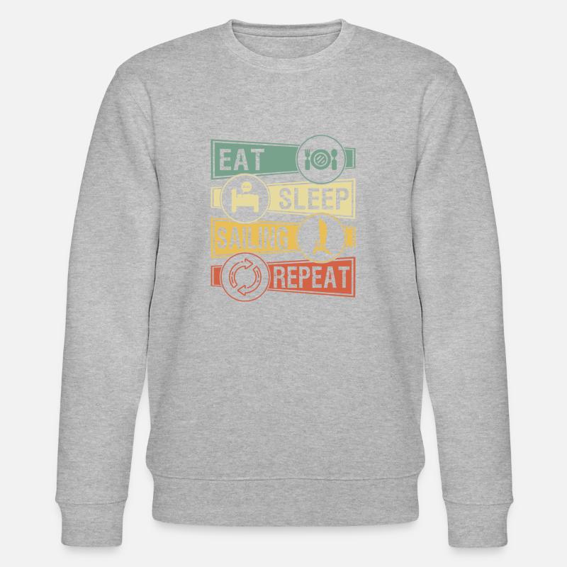 Segeln Katamaran - Stanley/Stella Unisex Bio-Sweatshirt CHANGER  - Grau meliert