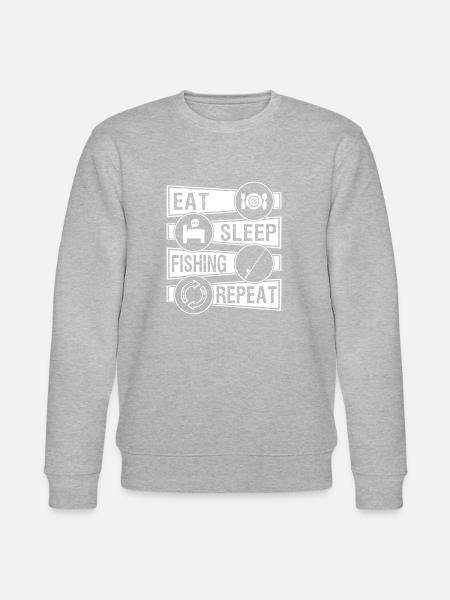 Fishing and I - Stanley/Stella CHANGER Unisex Organic Sweatshirt - heather grey