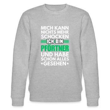 Non-Shockable Gatekeeper - Stanley/Stella CHANGER Unisex Organic Sweatshirt - heather grey - Front - Nik (191cm) & Marisol (170cm)