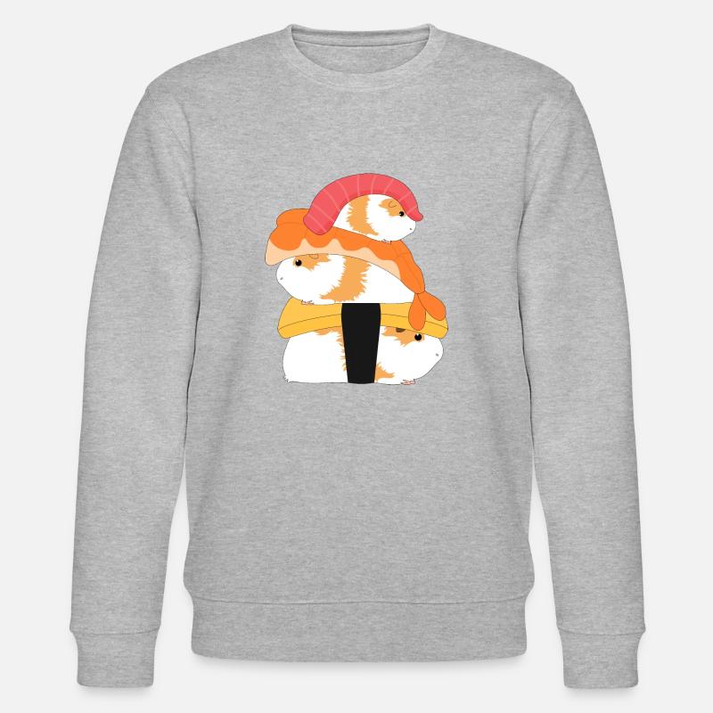 Sushi cochon d'Inde - Sweat bio CHANGER Stanley/Stella Unisexe - gris chiné