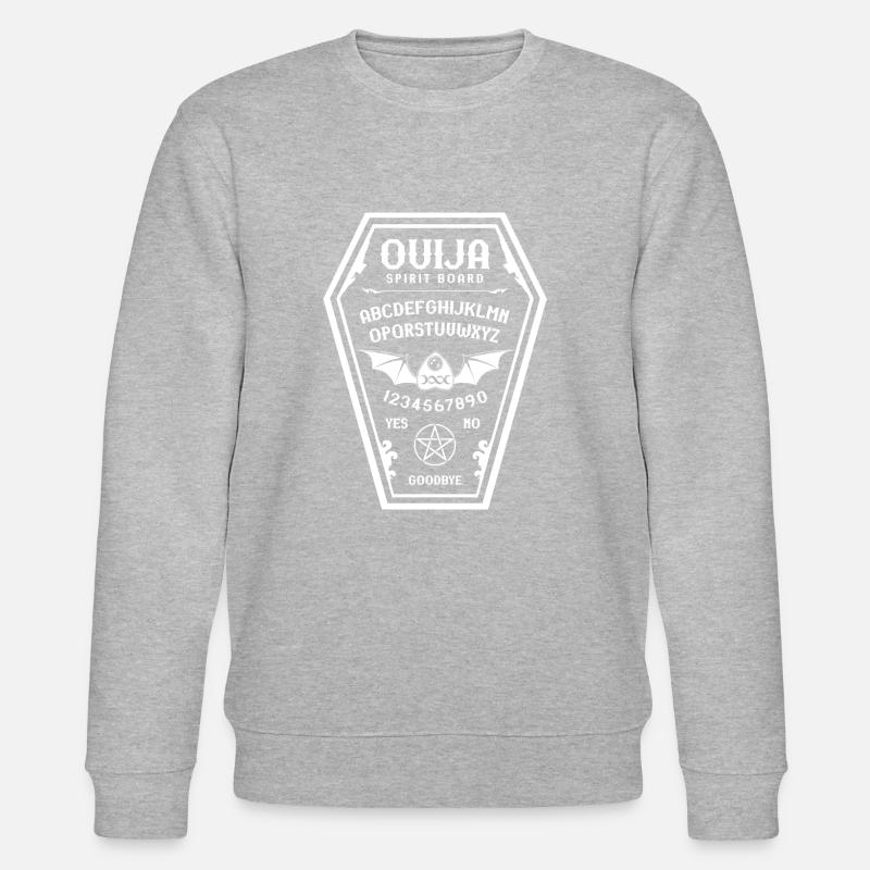 Ouija coffin - white - Stanley/Stella Unisex Bio-Sweatshirt CHANGER  - Grau meliert