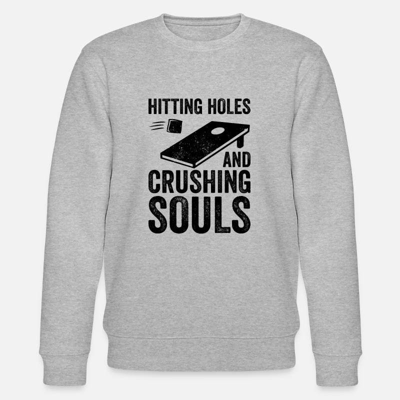 Cornhole Wurfspiel - Stanley/Stella Unisex Bio-Sweatshirt CHANGER  - Grau meliert