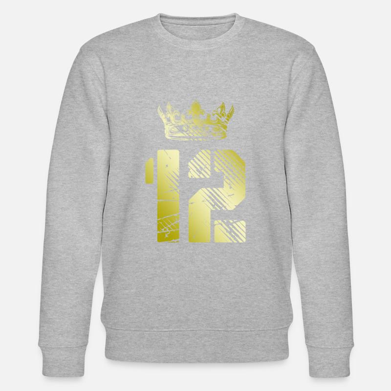 12 Couronne numérique - Sweat bio CHANGER Stanley/Stella Unisexe - gris chiné