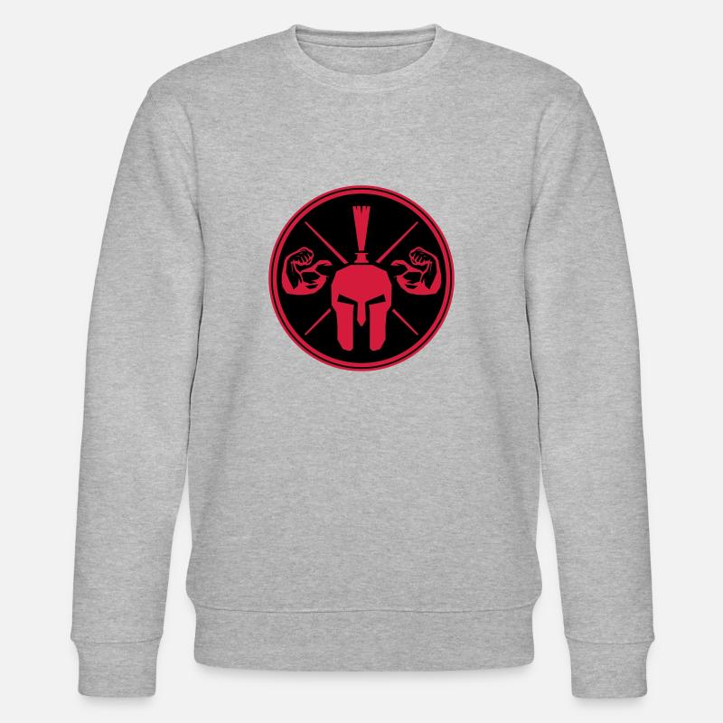casque spartan guerrier spartan - Sweat bio CHANGER Stanley/Stella Unisexe - gris chiné