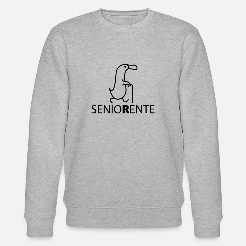 Senior Ente Rente - Stanley/Stella Unisex Bio-Sweatshirt CHANGER  - Grau meliert