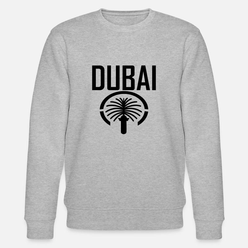 Dubai Palm - Sweat bio CHANGER Stanley/Stella Unisexe - gris chiné
