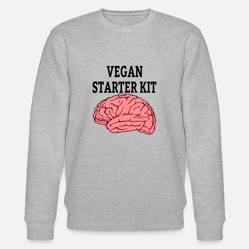 Végétalien végan végétalien disant - Sweat bio CHANGER Stanley/Stella Unisexe - gris chiné