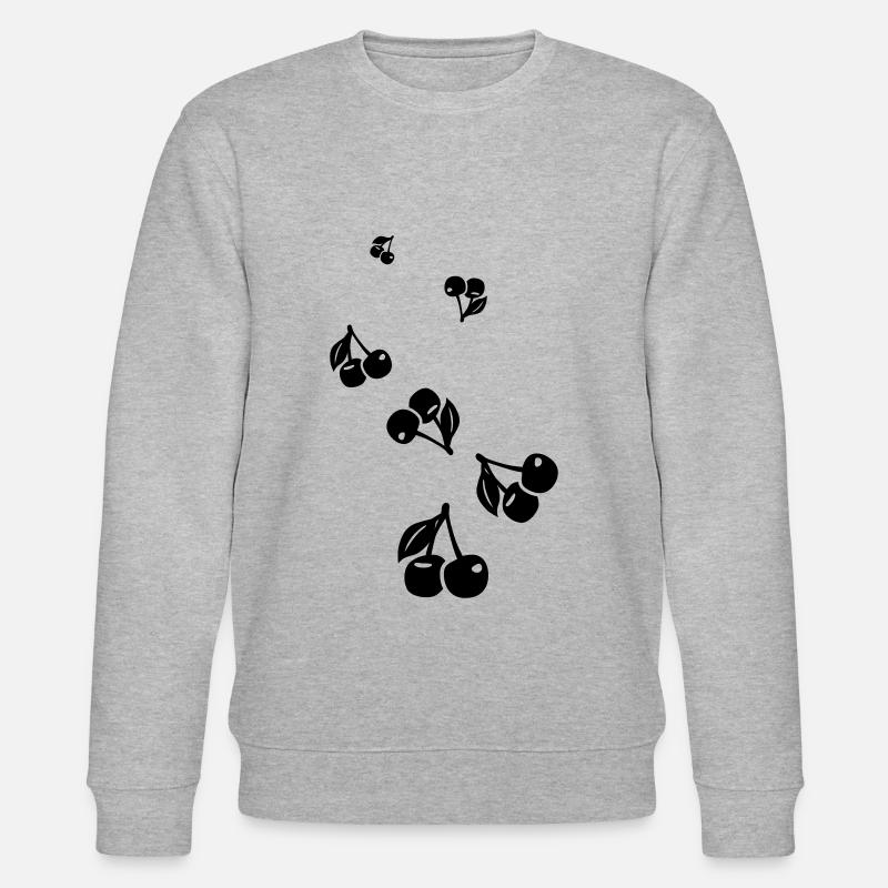 Kirschen symbol - Stanley/Stella Unisex Bio-Sweatshirt CHANGER  - Grau meliert