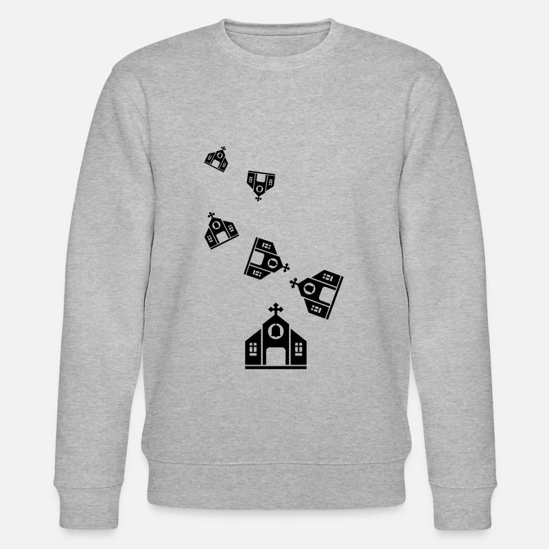 Kirche glaube - Stanley/Stella Unisex Bio-Sweatshirt CHANGER  - Grau meliert