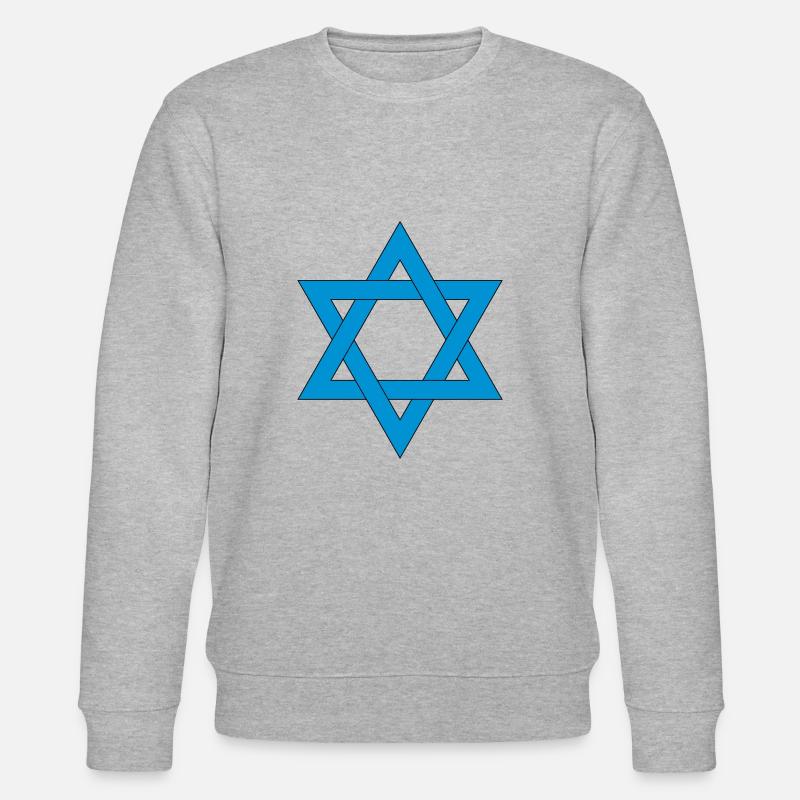 Davids Stern - Stanley/Stella Unisex Bio-Sweatshirt CHANGER  - Grau meliert