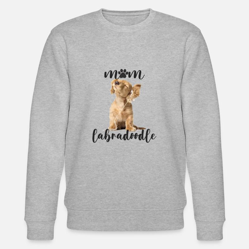 Mama Labradoodle - Stanley/Stella Unisex Bio-Sweatshirt CHANGER  - Grau meliert