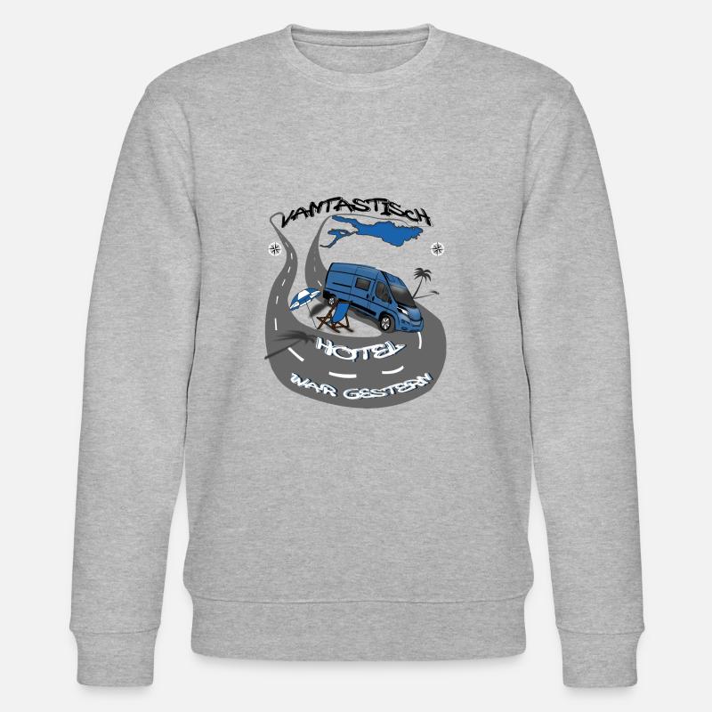 VANtastisch 640bl Hotel war gestern - Stanley/Stella Unisex Bio-Sweatshirt CHANGER  - Grau meliert