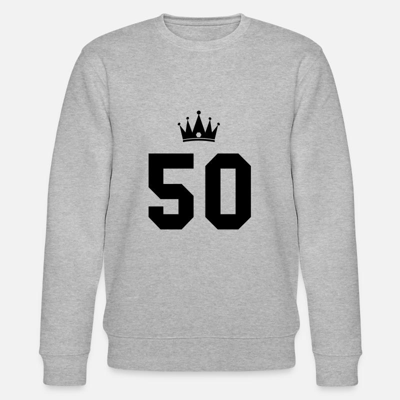 50 Krone - Stanley/Stella Unisex Bio-Sweatshirt CHANGER  - Grau meliert