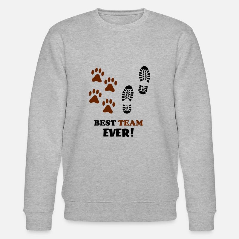 Best Team Ever - Stanley/Stella Unisex Bio-Sweatshirt CHANGER  - Grau meliert