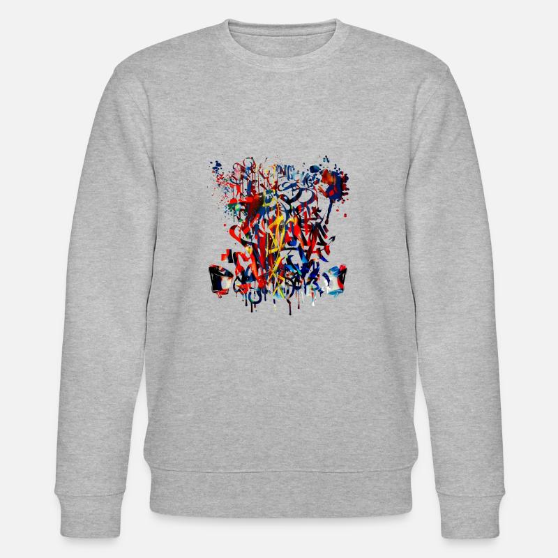 Graffiti Spray - Sweat bio CHANGER Stanley/Stella Unisexe - gris chiné
