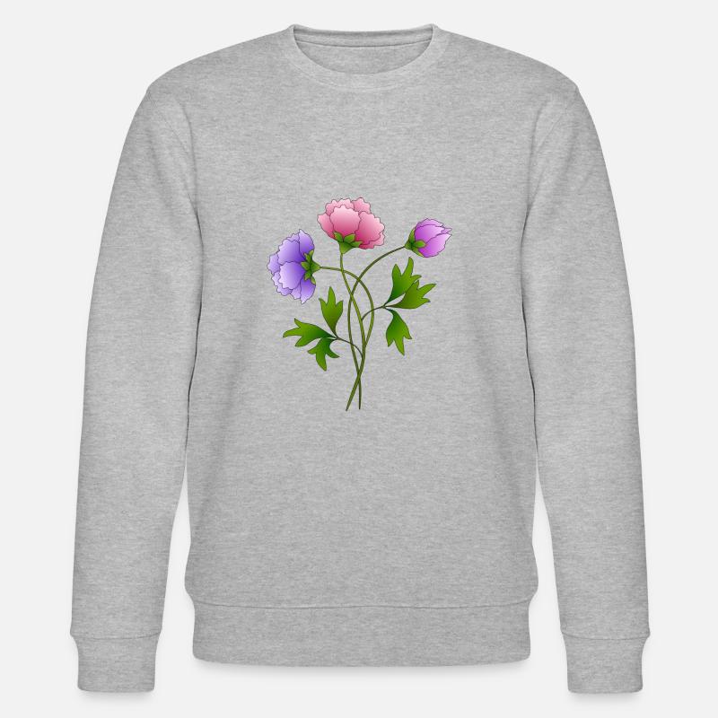 Fleur - Sweat bio CHANGER Stanley/Stella Unisexe - gris chiné