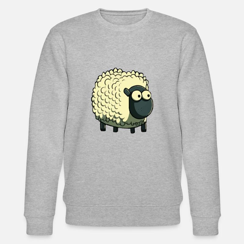 Kakou das Schaf - Stanley/Stella Unisex Bio-Sweatshirt CHANGER  - Grau meliert