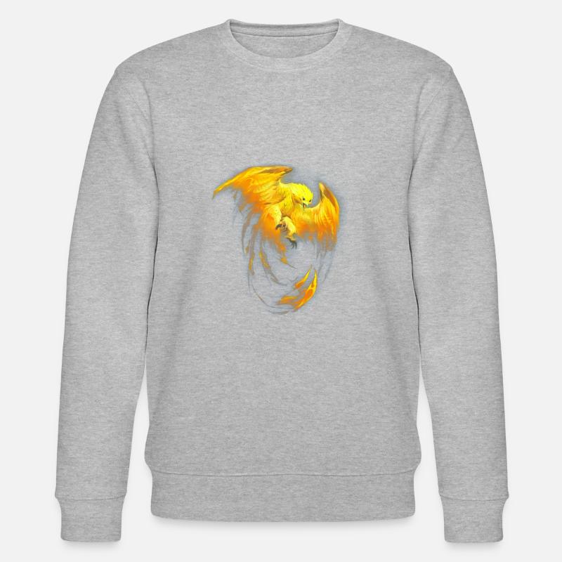 i'm the yellow Phoenix - Stanley/Stella Unisex Bio-Sweatshirt CHANGER  - Grau meliert