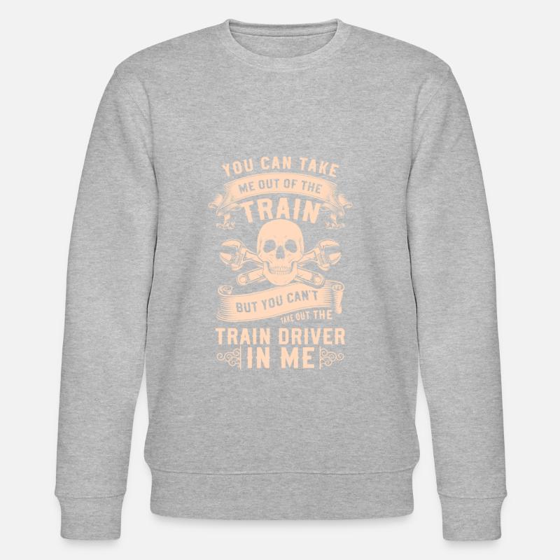 Zugführer Gleis Lok - Stanley/Stella Unisex Bio-Sweatshirt CHANGER  - Grau meliert