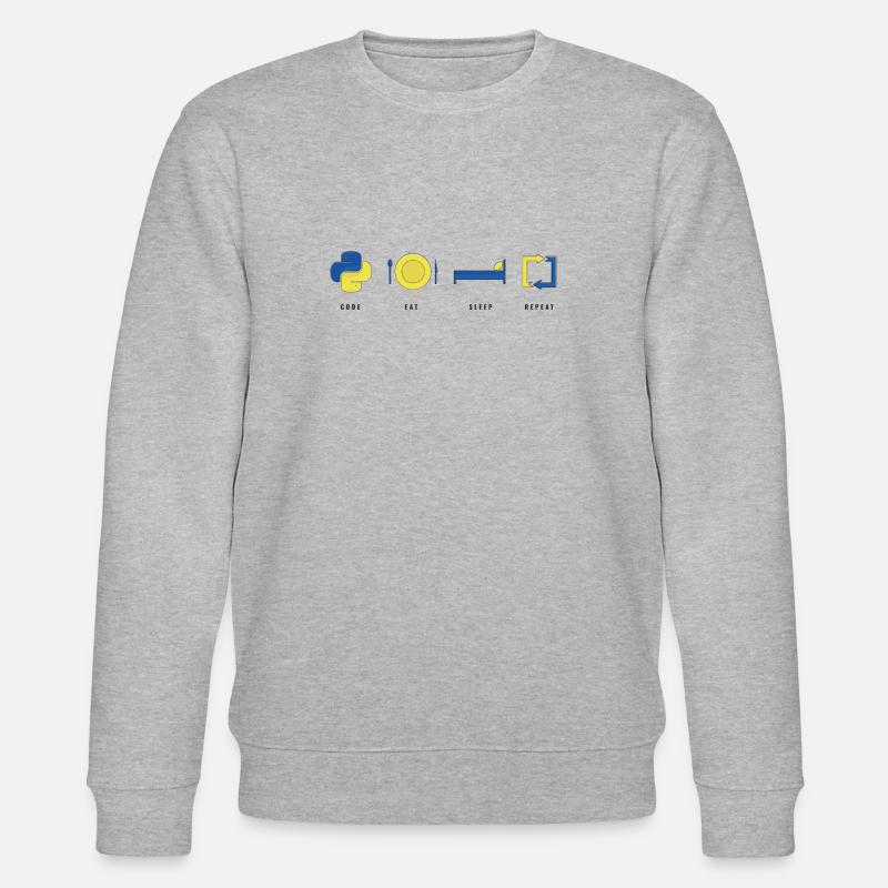 CODER PYTHON LIFE - Sweat bio CHANGER Stanley/Stella Unisexe - gris chiné