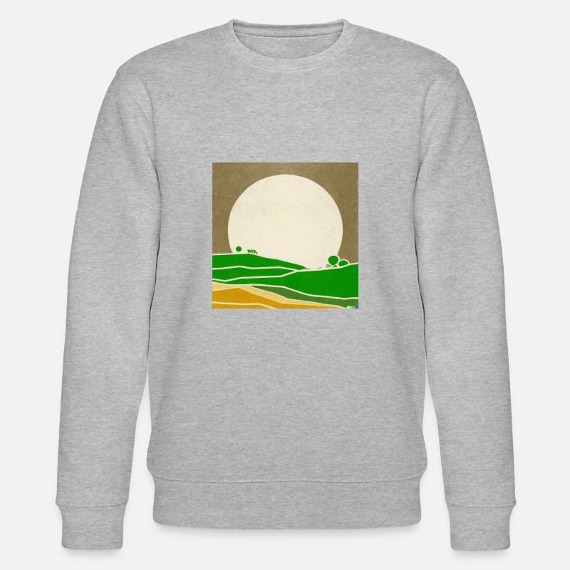 Retro Sunset - Stanley/Stella Unisex Bio-Sweatshirt CHANGER  - Grau meliert
