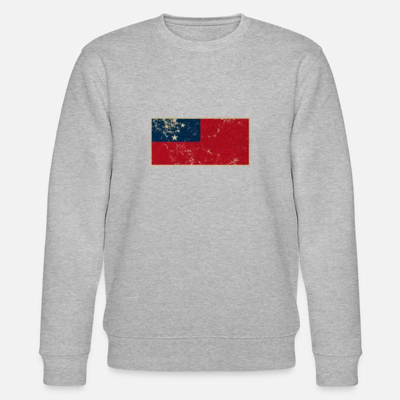 Samoa - Stanley/Stella Unisex Bio-Sweatshirt CHANGER  - Grau meliert
