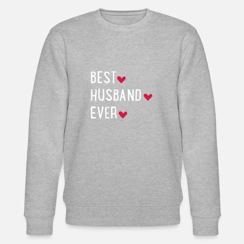 Bester Ehemann - Stanley/Stella Unisex Bio-Sweatshirt CHANGER  - Grau meliert