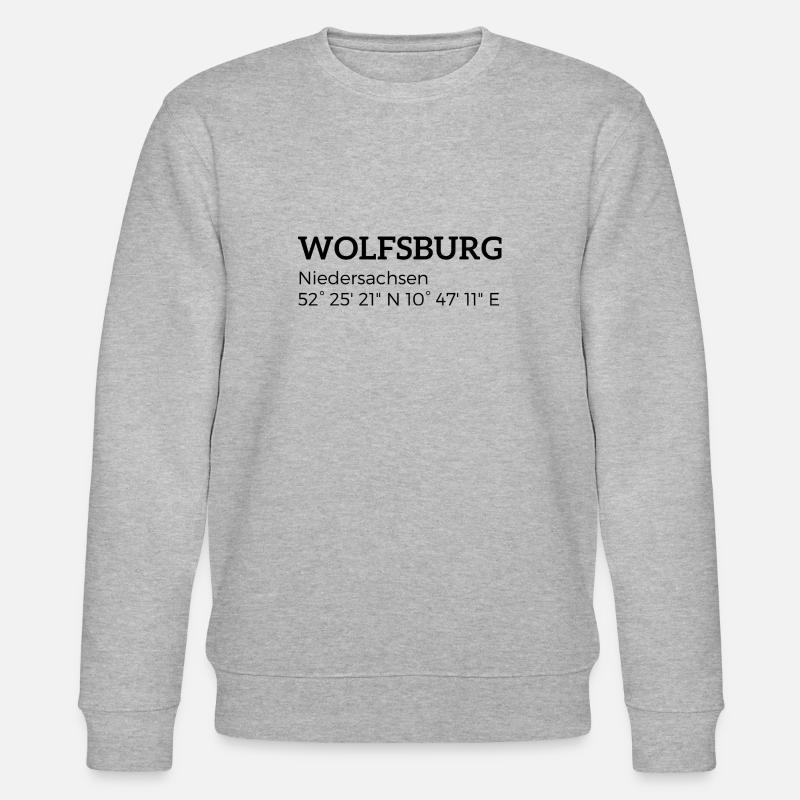 Wolfsburg Basse-Saxe coordonnées - Sweat bio CHANGER Stanley/Stella Unisexe - gris chiné