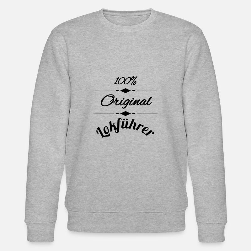 Lokführer - Stanley/Stella Unisex Bio-Sweatshirt CHANGER  - Grau meliert