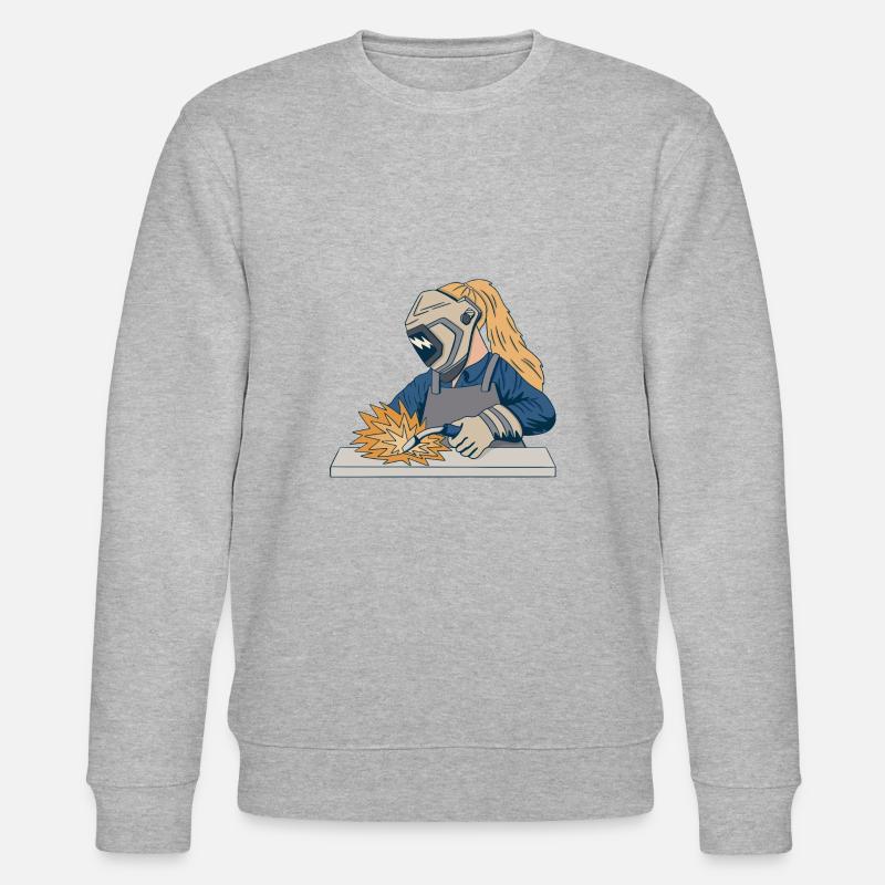 Welder Mama pour soudeurs et - Sweat bio CHANGER Stanley/Stella Unisexe - gris chiné