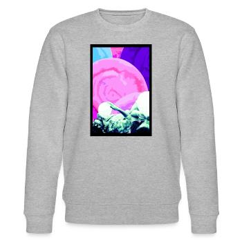 Distickstoffmonoxid - Stanley/Stella Unisex Bio-Sweatshirt CHANGER  - Grau meliert - Vorne - Nik (191cm) & Marisol (170cm)